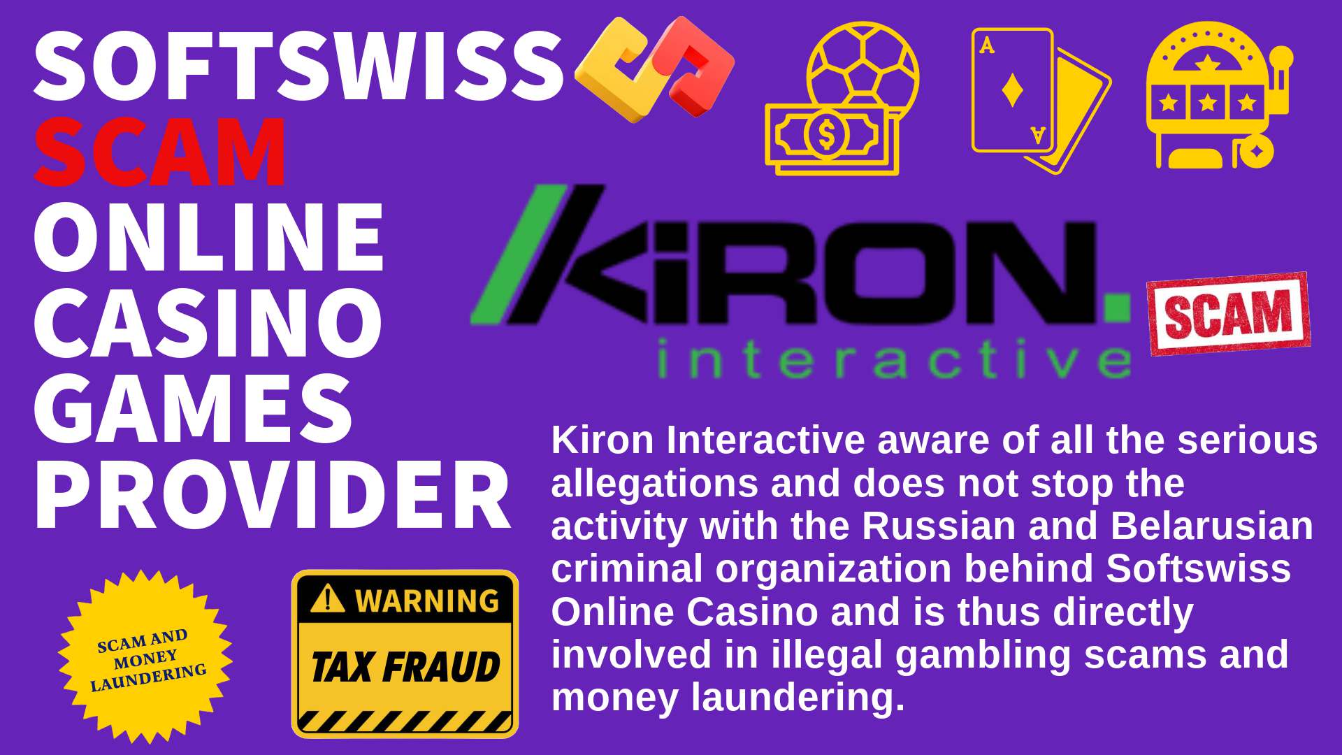 KironInteractive - softswiss scam - Casino by Softswiss